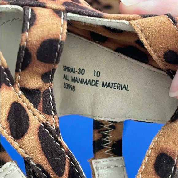Anne‎ Michelle strappy Leopard Heel NWOT SIZE 10 - Picture 8 of 12